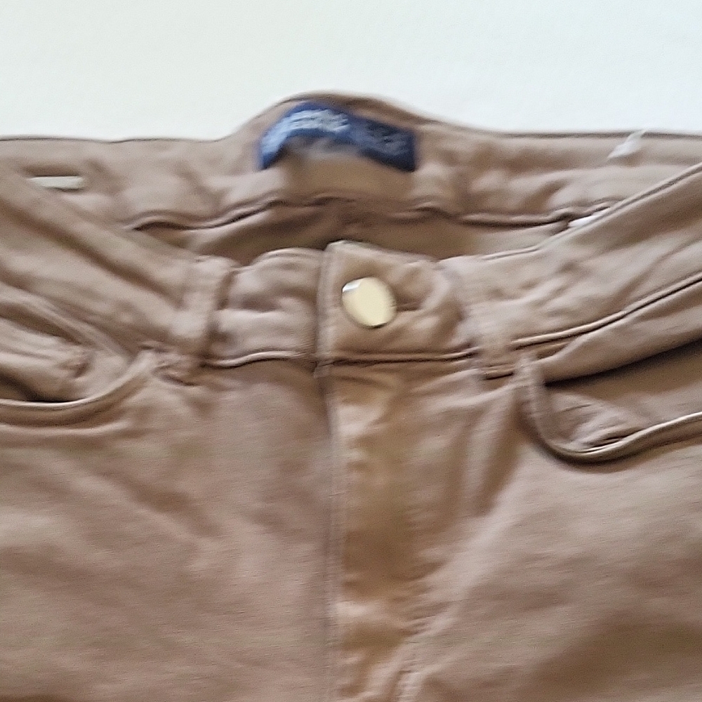 Zara Basic Denim Tan Trousers